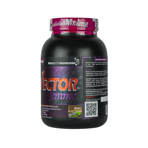 Myo Vector Femme, Horchata Canela,100% Proteína de suero de leche hidrolizada, Enzimas digestivas, Colágeno hidrolizado, 80 calorías por servicio, 44 Servicios.	