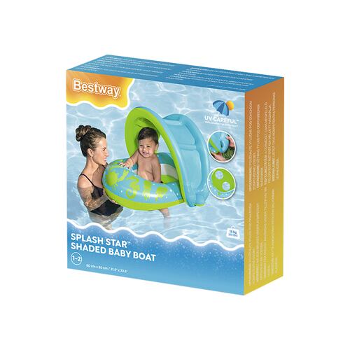 Silla Inflable Salvavidas Para Bebé De Color Con Techo