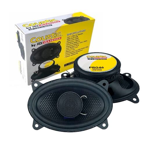 Bocinas Coaxiales Coustic PRO46 De 4x6 PulG 2 Vías 450w 45w Rms.