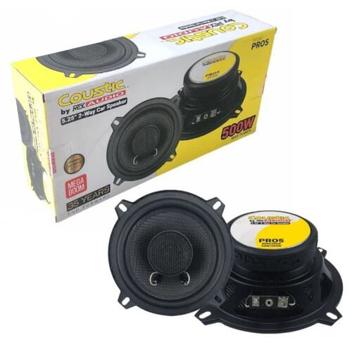 Bocinas Coaxiales Coustic PRO5 De 5.25 Pulgadas 2 Vías 500w.