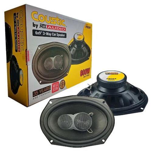Bocinas Coaxiales Coustic PRO69 De 6x9 Pulgadas 3 Vías 800w.