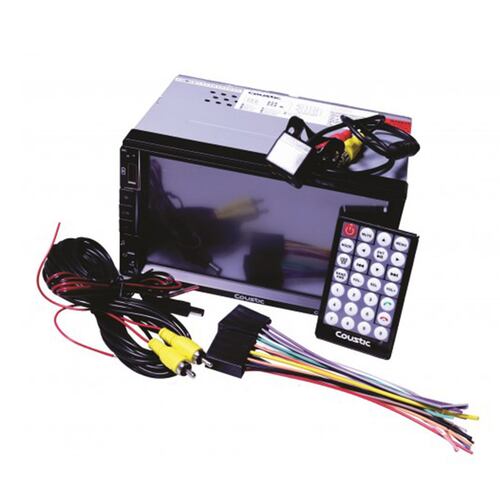 Estéreo 2 DIN Coustic CO-MOV57 Bluetooth USB AUX Mirror Link + Cámara De Reversa.