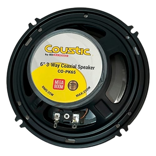Estéreo 1 DIN + 2 Bocinas Coustic CO-PK300 De 6 Pulg Bluetooth 2 USB AUX 250 Watts.