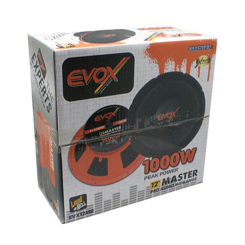 Subwoofer de 12" EVOX EVX12MR  500/1000W MAX  8 Ohms.