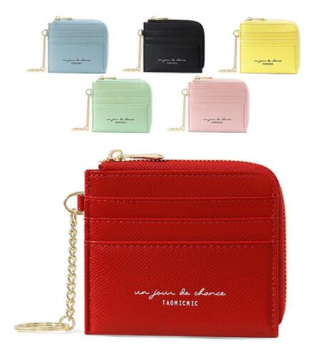 Tarjetero Mujer Carteras De Dama Carteras De Mujer rojo