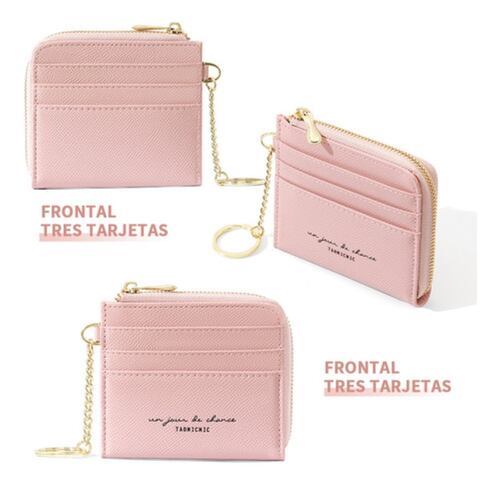 Tarjetero Mujer Carteras De Dama Carteras De Mujer rosa