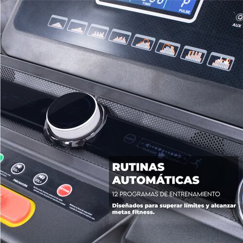 Altera Caminadora eléctrica | 4 HP | 12 programas de ejercicio. | 1 a 20 Km/h | bluetooth y App móvil | Plegable.
