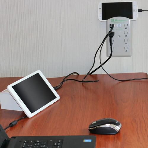 Multicontacto Supresor Picos KOBLENZ 7 contactos + USB A y C.