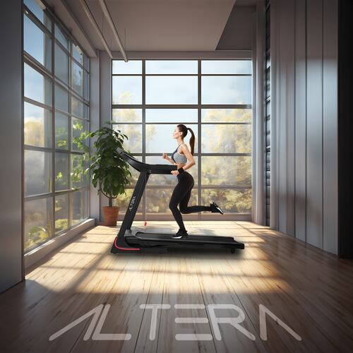 Altera Caminadora eléctrica | 3 HP | Plegable con 24 programas de entrenamiento | Monitor LCD | 1 a 16 km/h | .