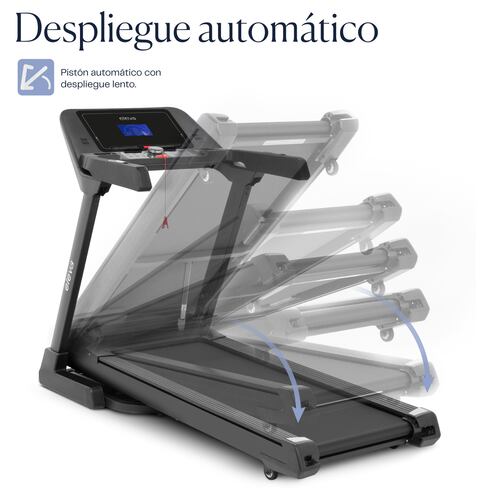 Eleva Caminadora eléctrica Negro | 3HP | 24 programas de entrenamiento | 1 a 20 km/h | con bluetooth y aplicación móvil | bocina integrado.