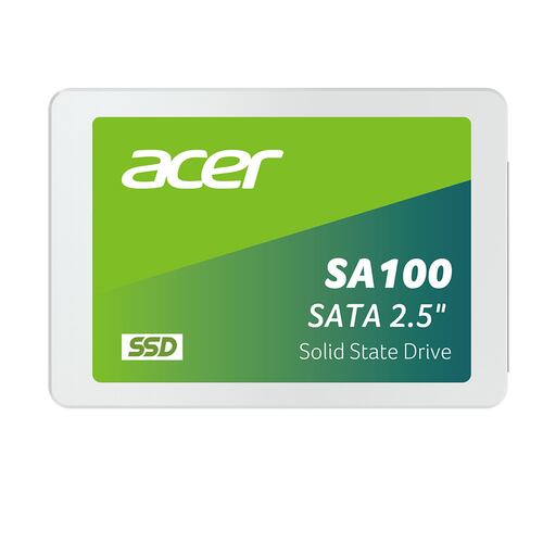 Unidad de Estado Sólido Acer SA100 de 120 GB, SATA 2.5'', 560/500 MB/s.