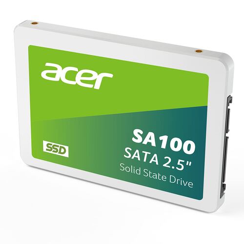Unidad de Estado Sólido Acer SA100 de 120 GB, SATA 2.5'', 560/500 MB/s.