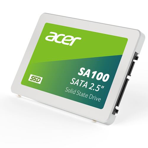 Unidad de Estado Sólido Acer SA100 de 120 GB, SATA 2.5'', 560/500 MB/s.