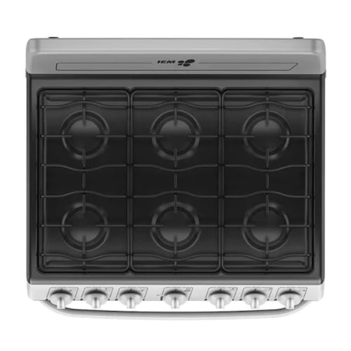 ESTUFA DE PISO IEM EI3520BAPS1 6 QUEMADORES SILVER ORTY ENTREGA SÓLO VÁLIDA EN LA CIUDAD DE MÉXICO Y ZONA METROPOLITANA.