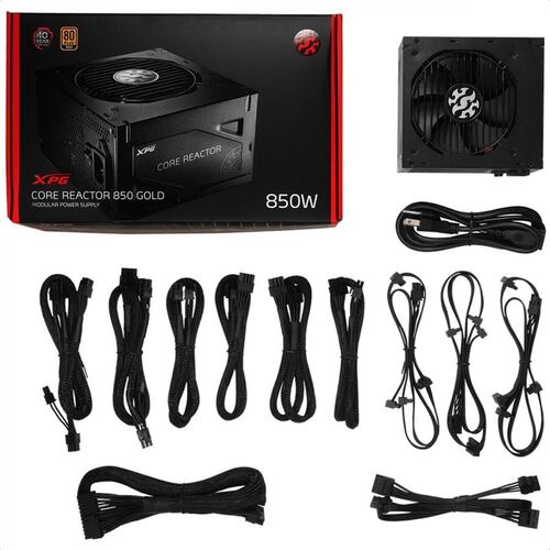 Fuente De Poder XPG CORE REACTOR 850W 80 Plus Gold Modular COREREACTOR850G-BKCUS