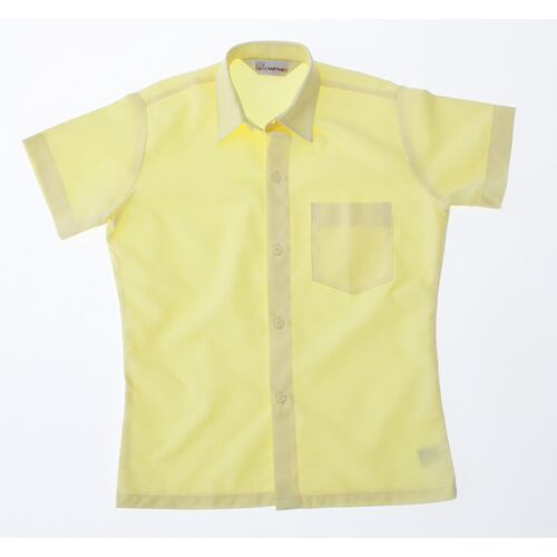 Camisa para Niño Color amarilla Manga Corta 3687 1 A 18 Años.