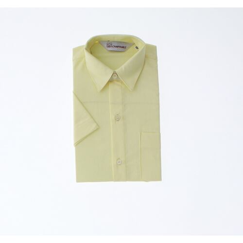 Camisa para Niño Color amarilla Manga Corta 3687 1 A 18 Años.