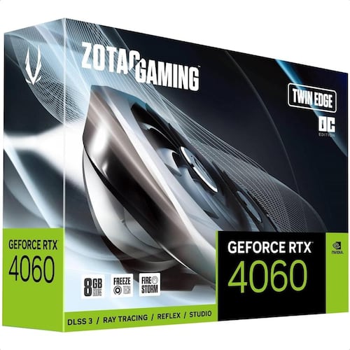 Tarjeta De Video Nvidia ZOTAC RTX 4060 Twin Edge OC Gaming GeForce 8GB GDDR6 ZT-D40600H-10M