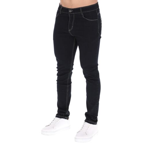 Pantalones De Mezclilla Jeans Skinny Azul Marino 