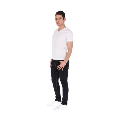 Pantalones De Mezclilla Jeans Skinny Azul Marino 