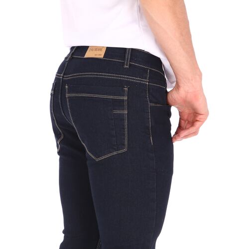 Pantalones De Mezclilla Jeans Skinny Azul Marino 