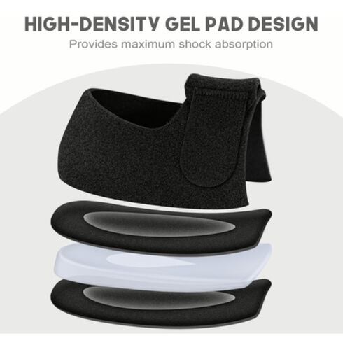 Pefetis Protectores De Taloneras Para Alivio De Talón Dolor negro