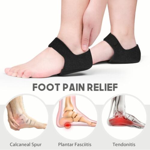 Pefetis Protectores De Taloneras Para Alivio De Talón Dolor negro