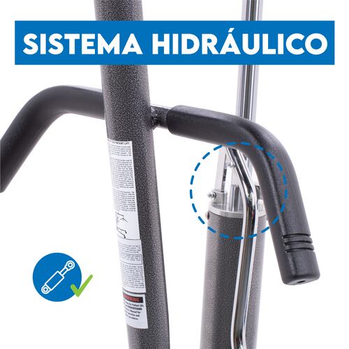 Onof Grua Hidraulica para Pacientes | Control de descenso | ajuste de apertura | 200 kg |.