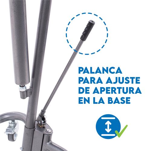 Onof Grua Hidraulica para Pacientes | Control de descenso | ajuste de apertura | 200 kg |.