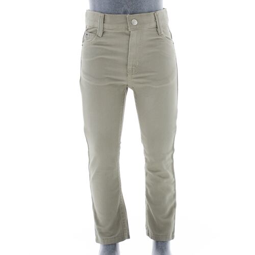 Pantalon Jeans Gabardina Para Niño Color Beige 3690 2 a 18 Años.