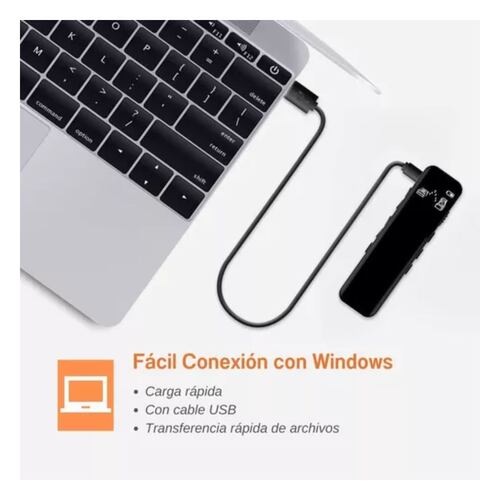 Grabadora De Voz Con Pantalla,grabadora Reducción De Ruido NEGRO