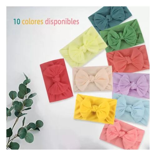 Niñas Bebes Turbante Headwrap Tiaras , 10 Piezas MMULTICOLOR