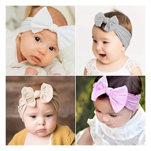 Niñas Bebes Turbante Headwrap Tiaras , 10 Piezas MMULTICOLOR