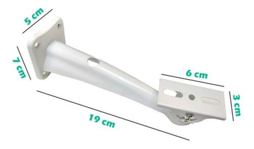 Soporte Base Para Camara Metalico Universal Mediano BLANCO