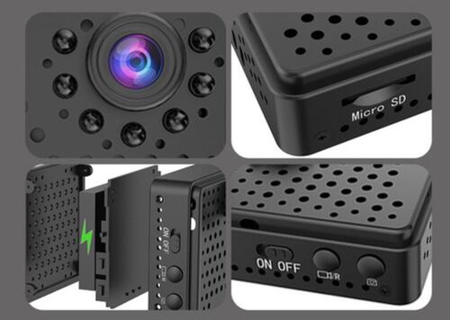 Mini Cámara Wifi Hd 1080p Con Visión Nocturna NEGRO