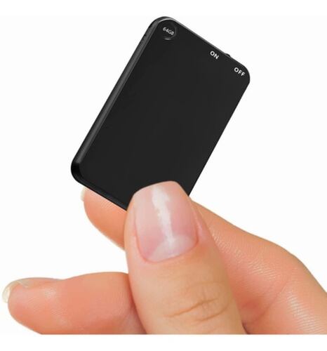 Mini Grabadora De Voz,64gb Grabadora Activada Por Voz NEGRO
