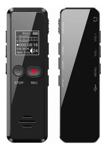 Grabadora De Voz Digital,64gb Grabadora Reducción De Ruido NEGRO