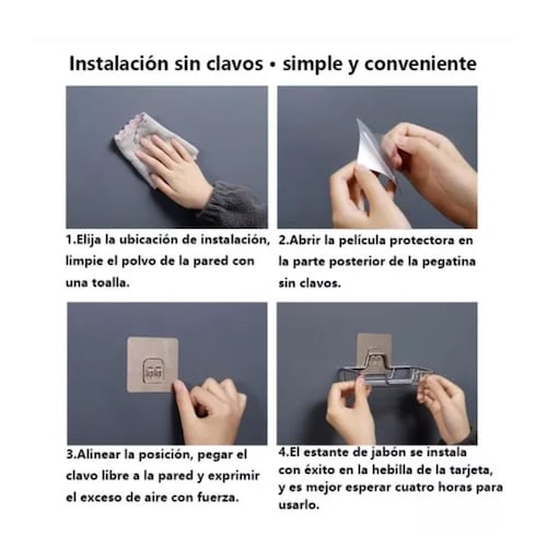 Jabonera De Acero Inoxidable Para Baño Plegable A La Pared Plata 