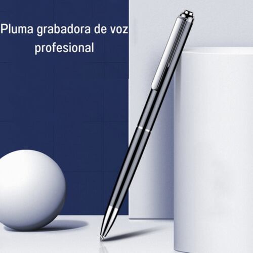 Grabadora De Voz, 64gb Grabadora Pluma De Audio NEGRO/P`LATA 