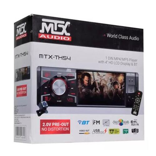 Autoestéreo Pantalla 1 DIN  MTX  MTX-TH54 4 PulG LCD USB Con Control Remoto.
