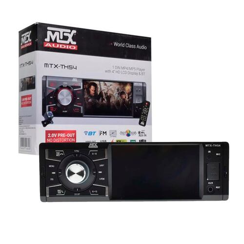 Autoestéreo Pantalla 1 DIN  MTX  MTX-TH54 4 PulG LCD USB Con Control Remoto.
