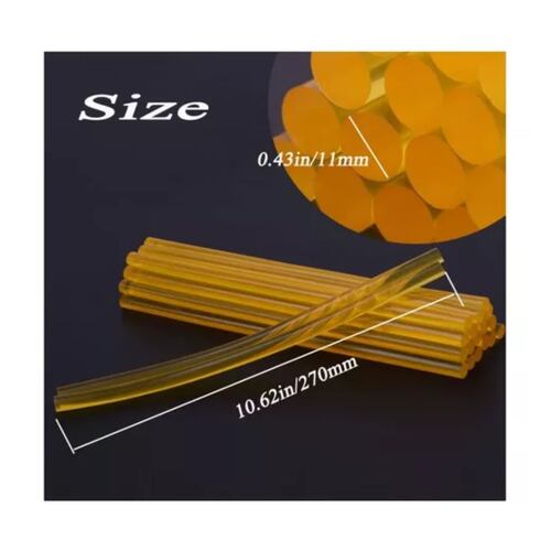 100pcs Amarillo Barras De Silicon Alta Viscosidad 11 270mm 