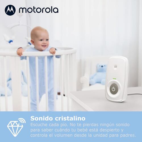 Monitor de audio Bebe MOTOROLA pantalla temperatura.