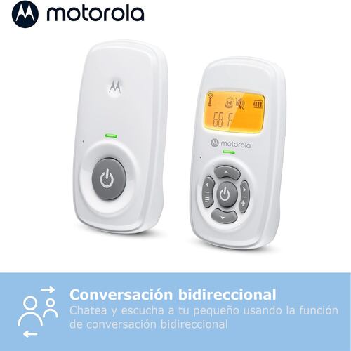 Monitor de audio Bebe MOTOROLA pantalla temperatura.