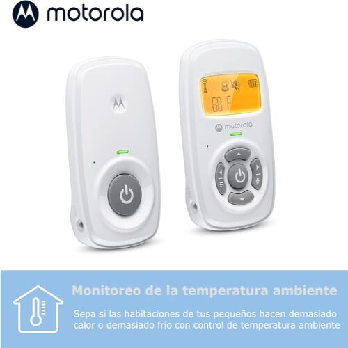Monitor de audio Bebe MOTOROLA pantalla temperatura.
