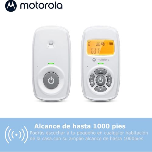 Monitor de audio Bebe MOTOROLA pantalla temperatura.