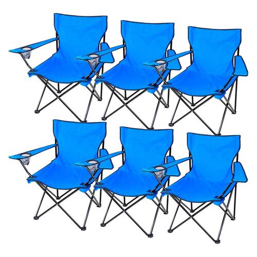 Kit 6 Sillas Plegables Alberca Pesca Camping Jardin