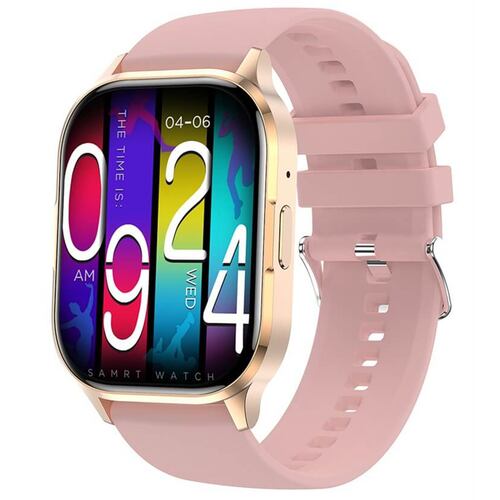 Smartwatch Reloj Inteligente HK-21 Pantalla AMOLED Serie 6 Rosa.