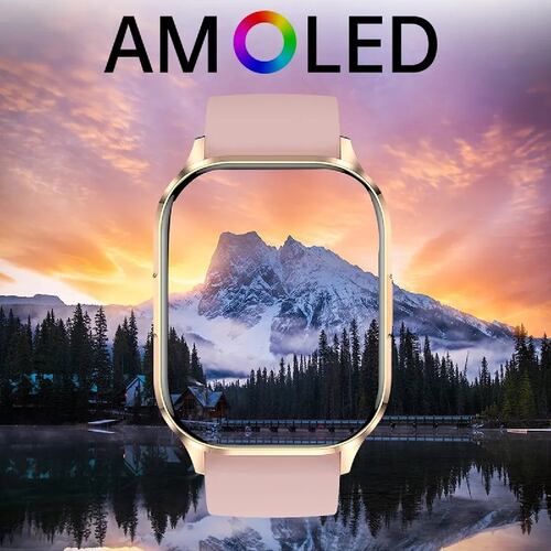 Smartwatch Reloj Inteligente HK-21 Pantalla AMOLED Serie 6 Rosa.
