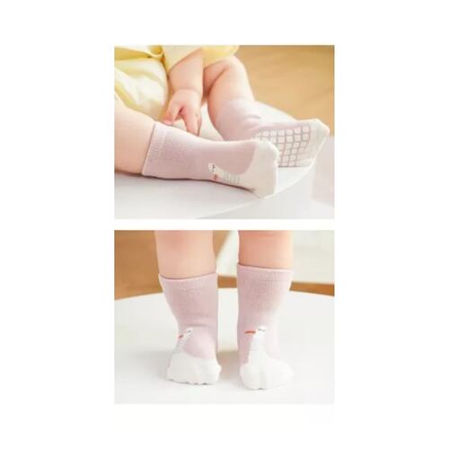 Calcetines Para Bebe De Algodón Antideslizantes 5pares  Style 2 Talla: M
